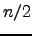 $n/2$